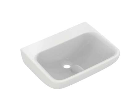 Ideal Standard Contour 21+ - Umývátko 50x40 cm, bez přepadu, bez otvoru pro baterii, SmartGuard+, bílá E1725HY
