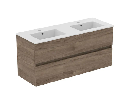 Ideal Standard Eurovit+ - Skříňka s dvojumyvadlem, 55x120x44 cm, 2 zásuvky, ořech R0576Y9