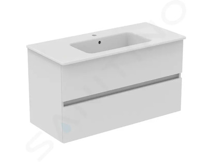 Ideal Standard Eurovit+ - Skříňka s umyvadlem, 55x100x44 cm, 2 zásuvky, lesklá bílá R0575WG
