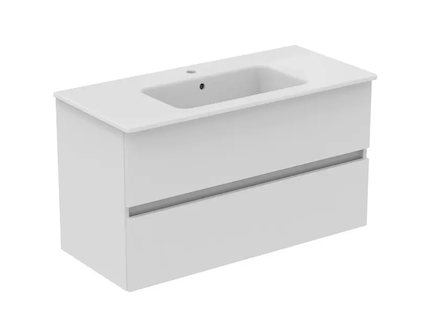 Ideal Standard Eurovit+ - Skříňka s umyvadlem, 55x100x44 cm, 2 zásuvky, lesklá bílá R0575WG