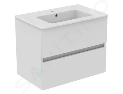 Ideal Standard Eurovit+ - Skříňka s umyvadlem, 55x70x44 cm, 2 zásuvky, lesklá bílá R0573WG