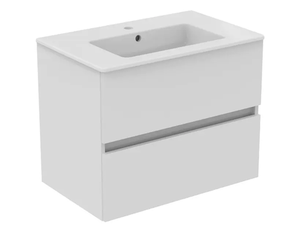 Ideal Standard Eurovit+ - Skříňka s umyvadlem, 55x70x44 cm, 2 zásuvky, lesklá bílá R0573WG