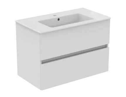 Ideal Standard Eurovit+ - Skříňka s umyvadlem, 55x80x44 cm, 2 zásuvky, lesklá bílá R0574WG