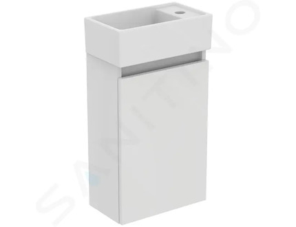 Ideal Standard Eurovit+ - Skříňka s umývátkem, 55x35x20 cm, 1 dvířka, lesklá bílá R0569WG