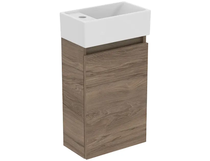 Ideal Standard Eurovit+ - Skříňka s umývátkem, 55x35x20 cm, 1 dvířka, ořech R0570Y9