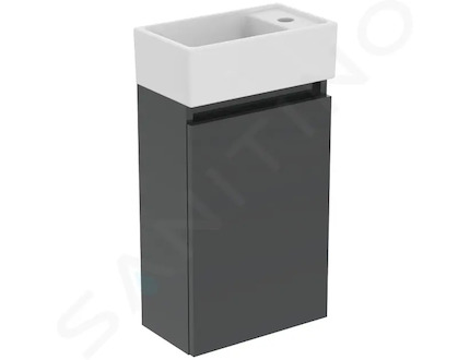 Ideal Standard Eurovit+ - Skříňka s umývátkem, 55x35x20 cm, 1 dvířka, tmavě šedá R0569TI
