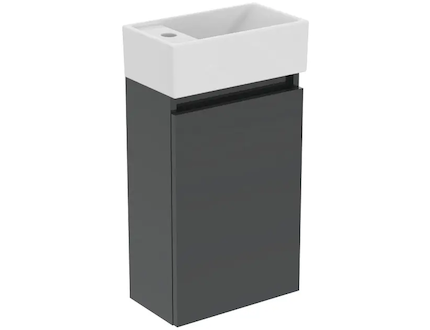 Ideal Standard Eurovit+ - Skříňka s umývátkem, 55x35x20 cm, 1 dvířka, tmavě šedá R0570TI