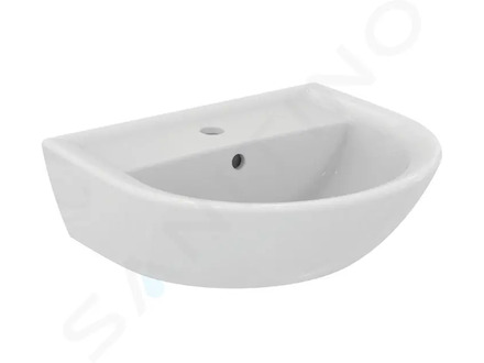 Ideal Standard Eurovit - Umyvadlo 50x44 cm, s přepadem, otvor pro baterii, bílá W332801