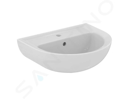 Ideal Standard Eurovit - Umyvadlo 55x45x22 cm, s přepadem, otvor pro baterii, bílá V154001