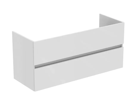 Ideal Standard Eurovit+ - Umyvadlová skříňka, 55x120x44 cm, 2 zásuvky, lesklá bílá R0266WG