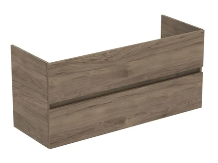 Ideal Standard Eurovit+ - Umyvadlová skříňka, 55x120x44 cm, 2 zásuvky, ořech R0266Y9