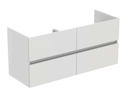 Ideal Standard Eurovit+ - Umyvadlová skříňka, 55x120x44 cm, 4 zásuvky, lesklá bílá R0267WG