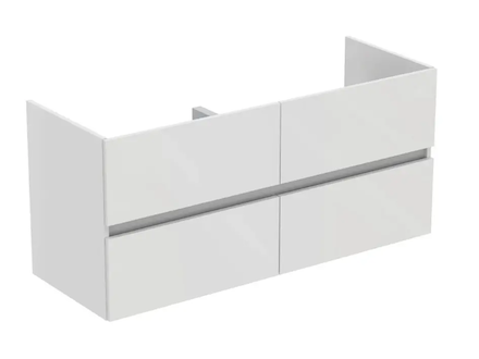 Ideal Standard Eurovit+ - Umyvadlová skříňka, 55x120x44 cm, 4 zásuvky, lesklá bílá R0267WG
