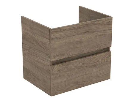 Ideal Standard Eurovit+ - Umyvadlová skříňka, 55x60x44 cm, 2 zásuvky, ořech R0259Y9