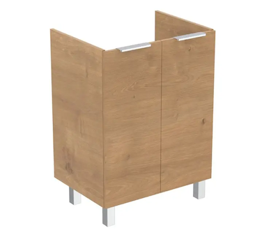 Ideal Standard Eurovit+ - Umyvadlová skříňka, 84x60x44 cm, 2 dvířka, panty L/P, dub R0258Y8