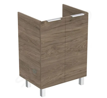 Ideal Standard Eurovit - Umyvadlová skříňka, 84x60x44 cm, 2 dvířka, panty L/P, ořech R0258Y9