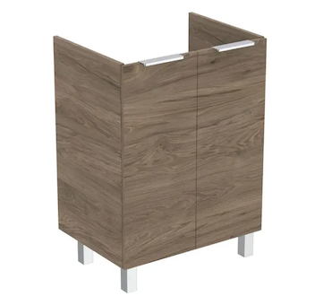 Ideal Standard Eurovit+ - Umyvadlová skříňka, 84x60x44 cm, 2 dvířka, panty L/P, ořech R0258Y9