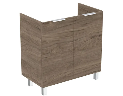 Ideal Standard Eurovit+ - Umyvadlová skříňka, 84x80x44 cm, 2 dvířka, panty L/P, ořech R0262Y9