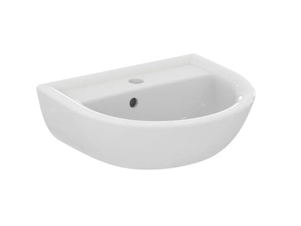 Ideal Standard Eurovit - Umývátko 45x35 cm, s přepadem, otvor pro baterii, bílá E872101