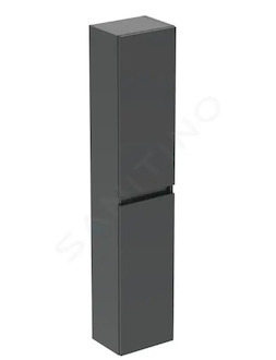 Ideal Standard Eurovit - Vysoká skříňka, 150x30x24 cm, 2 dvířka, panty L/P, lesklá šedá R0268TI