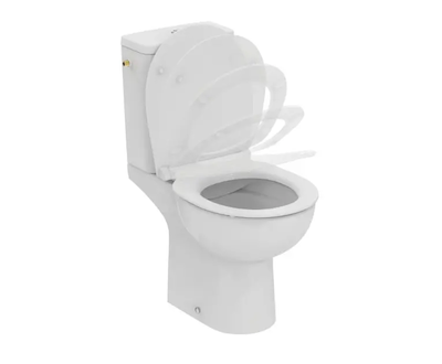Ideal Standard Eurovit - WC kombi se sedátkem SoftClose, vario odpad, RimLS+, bílá W843301