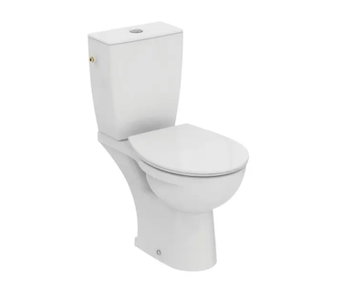 Ideal Standard Eurovit - WC kombi se sedátkem SoftClose, zadní odpad, bílá W328501
