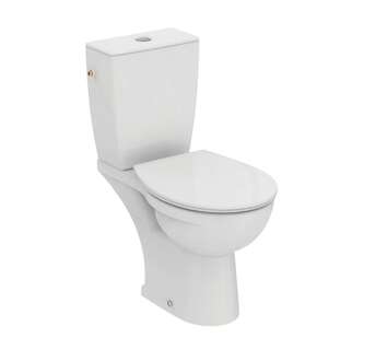 Ideal Standard Eurovit - WC kombi se sedátkem, zadní odpad, bílá W328601