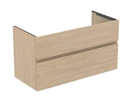 Ideal Standard Finesse - Umyvadlová skříňka, 100x44x55 cm, 2 zásuvky, bílý dub E3388US