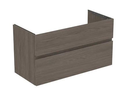 Ideal Standard Finesse - Umyvadlová skříňka, 100x44x55 cm, 2 zásuvky, Dark Elm E3388UR