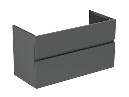 Ideal Standard Finesse - Umyvadlová skříňka, 100x44x55 cm, 2 zásuvky, matný antracit E3388Y2