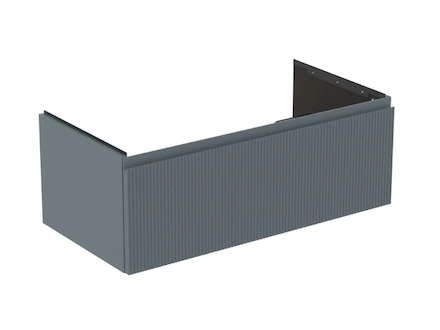Ideal Standard Finesse - Umyvadlová skříňka, 100x51x37 cm, 1 zásuvka, Ribbed Matt ashblue E3393UQ