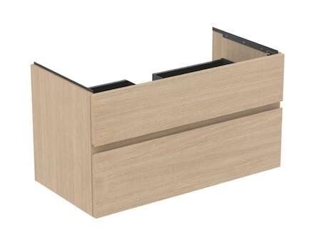 Ideal Standard Finesse - Umyvadlová skříňka, 100x51x55 cm, 2 zásuvky, Bílý dub E3397US