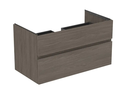 Ideal Standard Finesse - Umyvadlová skříňka, 100x51x55 cm, 2 zásuvky, Dark Elm E3397UR