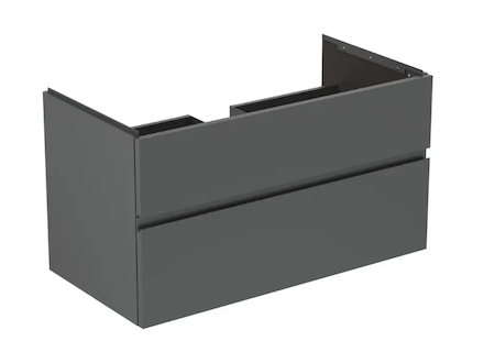 Ideal Standard Finesse - Umyvadlová skříňka, 100x51x55 cm, 2 zásuvky, matný antracit E3397Y2