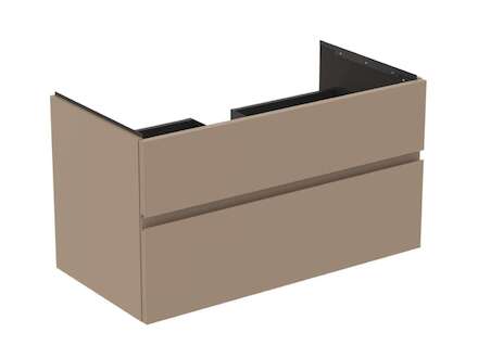 Ideal Standard Finesse - Umyvadlová skříňka, 100x51x55 cm, 2 zásuvky, Matt Greige E3397UP