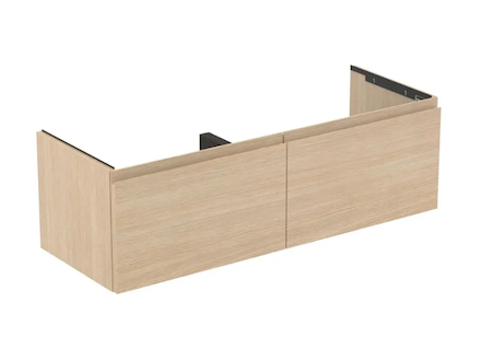 Ideal Standard Finesse - Umyvadlová skříňka, 120x44x37 cm, 2 zásuvky, bílý dub E3389US