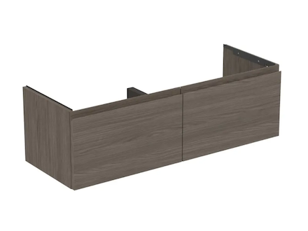 Ideal Standard Finesse - Umyvadlová skříňka, 120x44x37 cm, 2 zásuvky, Dark Elm E3389UR