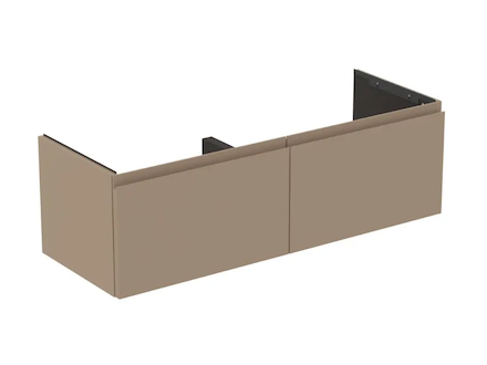 Ideal Standard Finesse - Umyvadlová skříňka, 120x44x37 cm, 2 zásuvky, Matt Greige E3389UP