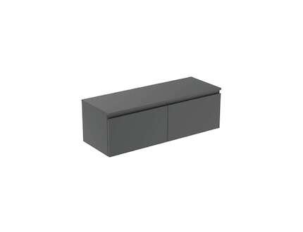 Ideal Standard Finesse - Umyvadlová skříňka, 120x44x39 cm, 2 zásuvky, matný antracit E3425Y2