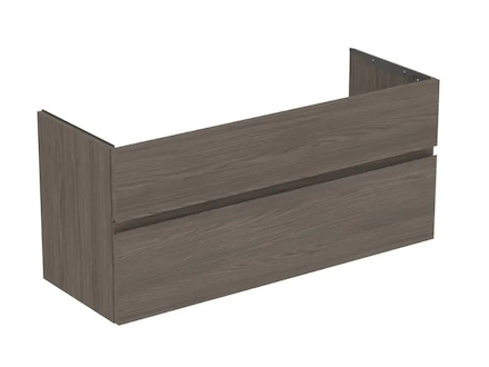 Ideal Standard Finesse - Umyvadlová skříňka, 120x44x55 cm, 2 zásuvky, Dark Elm E3385UR