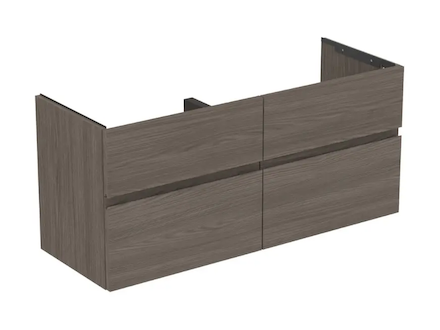 Ideal Standard Finesse - Umyvadlová skříňka, 120x44x55 cm, 4 zásuvky, Dark Elm E3390UR