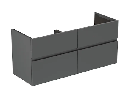 Ideal Standard Finesse - Umyvadlová skříňka, 120x44x55 cm, 4 zásuvky, matný antracit E3390Y2