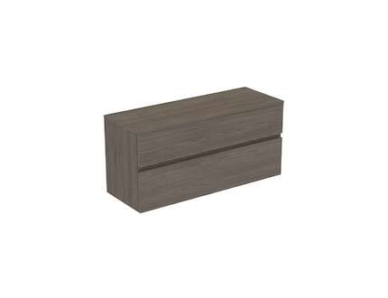 Ideal Standard Finesse - Umyvadlová skříňka, 120x44x56 cm, 2 zásuvky, Dark Elm E3421UR