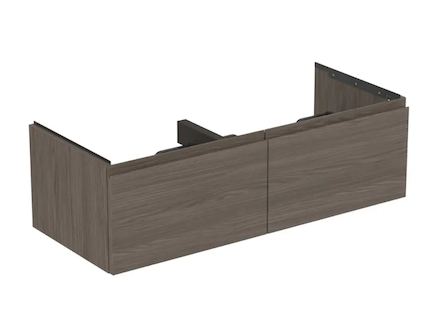 Ideal Standard Finesse - Umyvadlová skříňka, 120x51x37 cm, 2 zásuvky, Dark Elm E3398UR