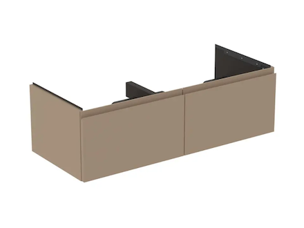 Ideal Standard Finesse - Umyvadlová skříňka, 120x51x37 cm, 2 zásuvky, Matt Greige E3398UP