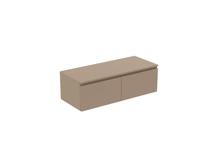 Ideal Standard Finesse - Umyvadlová skříňka, 120x51x38 cm, 2 zásuvky, Matt Greige E3436UP