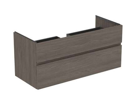 Ideal Standard Finesse - Umyvadlová skříňka, 120x51x55 cm, 2 zásuvky, Dark Elm E3394UR