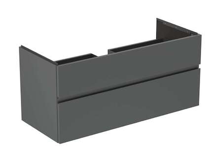 Ideal Standard Finesse - Umyvadlová skříňka, 120x51x55 cm, 2 zásuvky, matný antracit E3394Y2