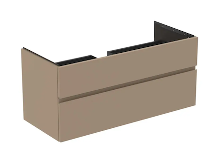 Ideal Standard Finesse - Umyvadlová skříňka, 120x51x55 cm, 2 zásuvky, Matt Greige E3394UP