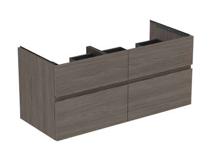 Ideal Standard Finesse - Umyvadlová skříňka, 120x51x55 cm, 4 zásuvky, Dark Elm E3399UR